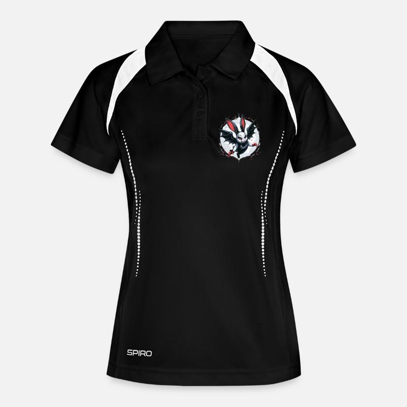 Dark Bunny Vampire Crest Vampire Vampire - Women's Polo breathable - black/white