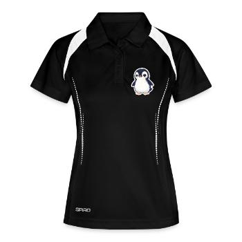 Pingouin - Polo respirant Femme - noir/blanc - Devant