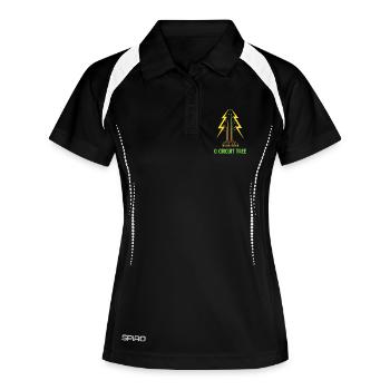O Circuit Tree Christmas Electrical Engineer - Women's Polo breathable - black/white - Front