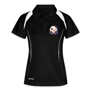 Aigle - Polo respirant Femme - noir/blanc - Devant