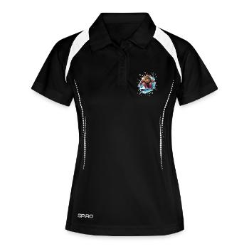 Löwe Snowboard - Women's Polo breathable - black/white - Front