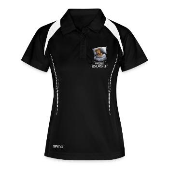 Chemise de nuit officielle Airedale Terrier Dog - Polo respirant Femme - noir/blanc - Devant