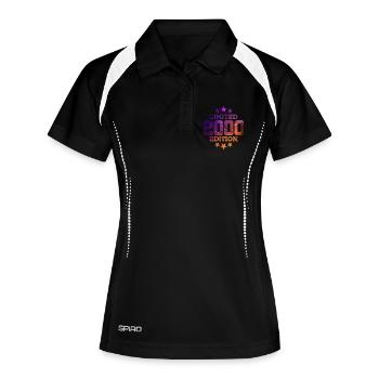 LIMITED EDITION 2000 25TH BIRTHDAY - Women's Polo breathable - black/white - Front
