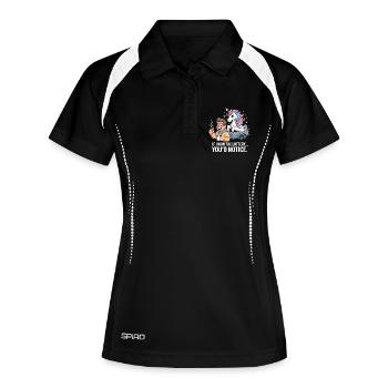 Funny If I Won The Lottery You'd Notice Yacht boat - Women's Polo breathable - black/white - Front