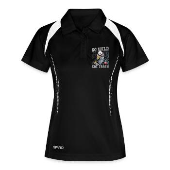 Funny Opossum - Women's Polo breathable - black/white - Front