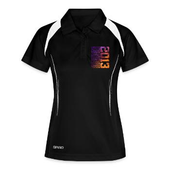 13 ANS ÉDITION LIMITÉE 2013 13E ANNIVERSAIRE - Polo respirant Femme - noir/blanc - Devant