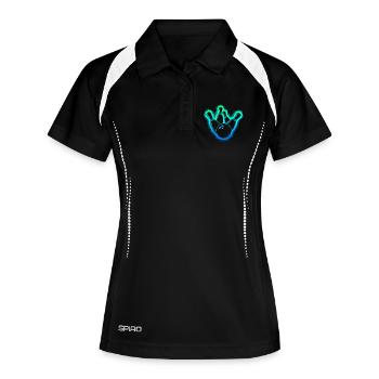 Bowlers Kids Men Boys Bowling - Women's Polo breathable - black/white - Front