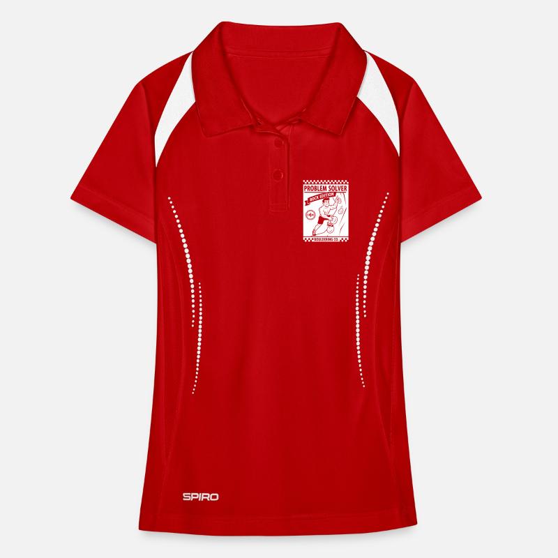 Problem Solver Rock Edition Climbing Wall Fun Polo respirant Femme