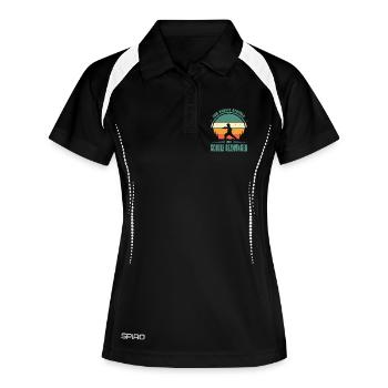 Cadeaux d’entraînement en karaté Entraînement en karaté - Polo respirant Femme - noir/blanc - Devant