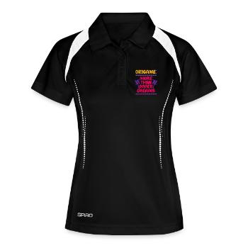 Origami More Than Paper Dreams - Women's Polo breathable - black/white - Front