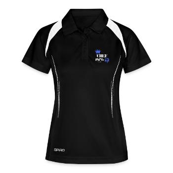 Chef Edition 1976 49 Geburtstag Spruch - Frauen Polo atmungsaktiv - Schwarz/Weiß - Vorne