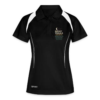 Neurodivergent introvert - Women's Polo breathable - black/white - Front