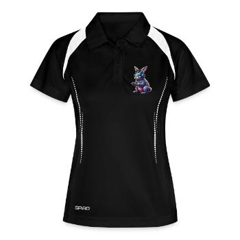 Rabbit Games Animal Video Games Fun - Women's Polo breathable - black/white - Front
