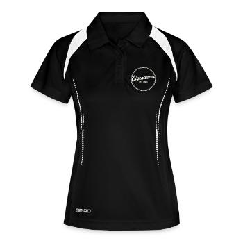 Propriétaire fondé en 2026 – Proud Owner Retro - Polo respirant Femme - noir/blanc - Devant
