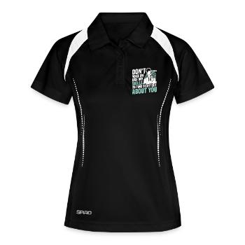 Unité d’observation pour détective privé - Polo respirant Femme - noir/blanc - Devant