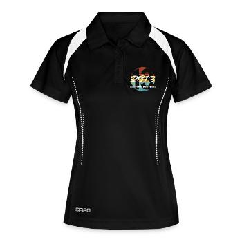 13. Geburtstag 2013 Jungen und Mädchen Geschenk - Frauen Polo atmungsaktiv - Schwarz/Weiß - Vorne