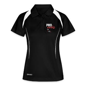 Trust in the Lord Proverbs 3:5 Bible Verse - Women's Polo breathable - black/white - Front