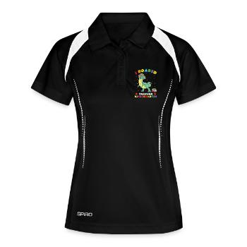 Costume de maternelle Costume de dinosaure - Polo respirant Femme - noir/blanc - Devant
