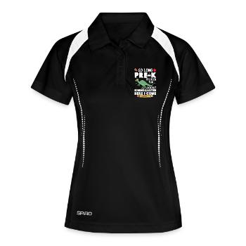 Costume de maternelle de dinosaures avec - Polo respirant Femme - noir/blanc - Devant