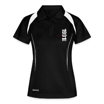 35e anniversaire février 1991 Millésime original - Polo respirant Femme - noir/blanc - Devant