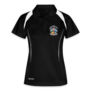 New York City USA 40.7128N 74.0060W - Women's Polo breathable - black/white - Front