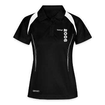 2006 Vintage Rétro Cadeau d’anniversaire - Polo respirant Femme - noir/blanc - Devant