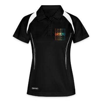 Dayenu Pessa’h Seder Juive Pessa’h - Polo respirant Femme - noir/blanc - Devant