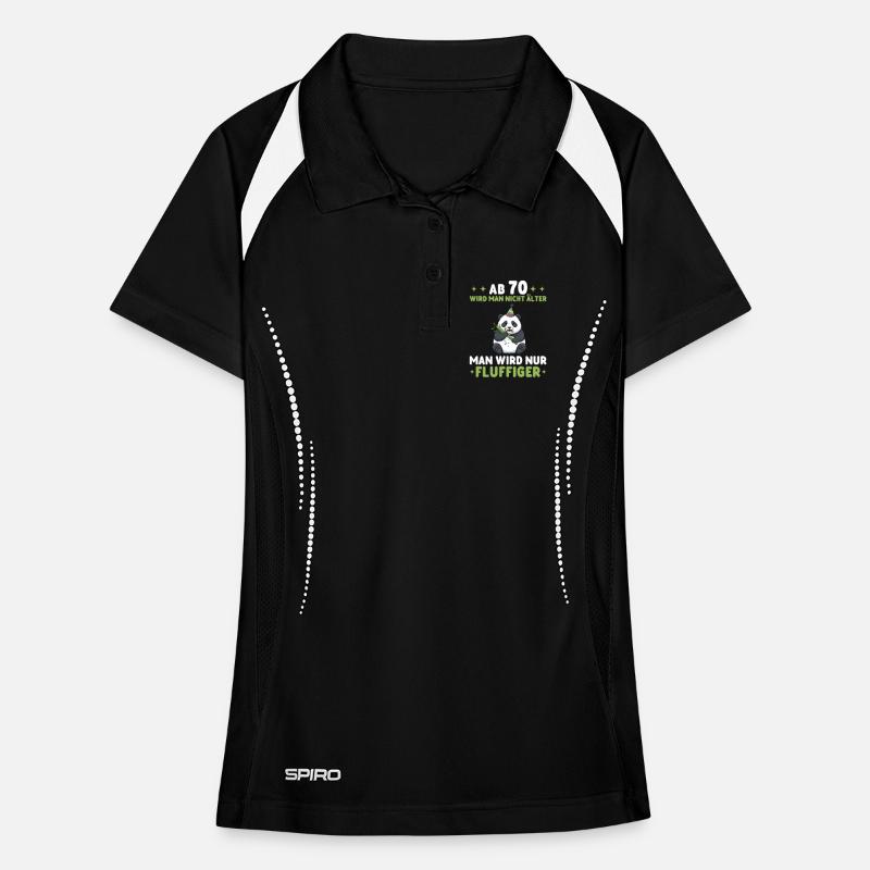 70e anniversaire Panda - Tu deviens plus doux Polo respirant Femme