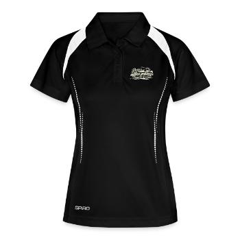 Mieux vaut conduire à dégagement que de mal fonctionner - Polo respirant Femme - noir/blanc - Devant