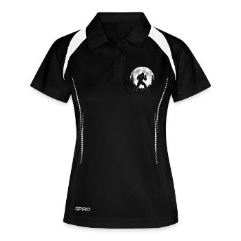 Bigfoot Boxen - Frauen Polo atmungsaktiv - Schwarz/Weiß - Vorne