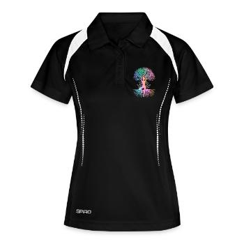 Yoga Meditation Training Yoga Lover Yoga Class - Women's Polo breathable - black/white - Front