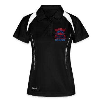 60th Birthday 60 Years Decoration 1965 Gift Funny - Women's Polo breathable - black/white - Front