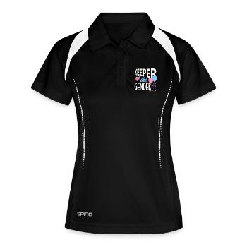 Révélation du Gardien des Ballons Sexuels - Polo respirant Femme - noir/blanc - Devant