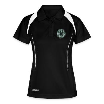 Symbole de Cthulhu : Lovecraft Cosmic Horror - Polo respirant Femme - noir/blanc - Devant