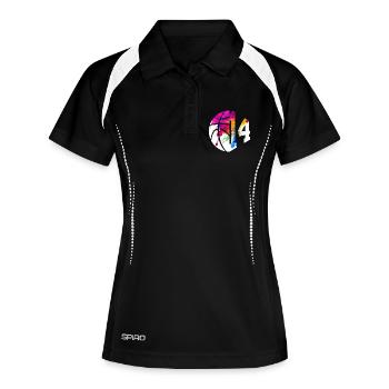 NO. 14 NUMBER 14 BASKETBALL 14TH BIRTHDAY - Women's Polo breathable - black/white - Front