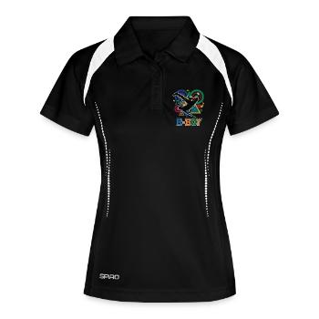 Breakdance B-Boy Hip Hop Streetdance Style - Polo respirant Femme - noir/blanc - Devant