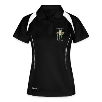 Dawn Test Frog: Sword & Book - Women's Polo breathable - black/white - Front