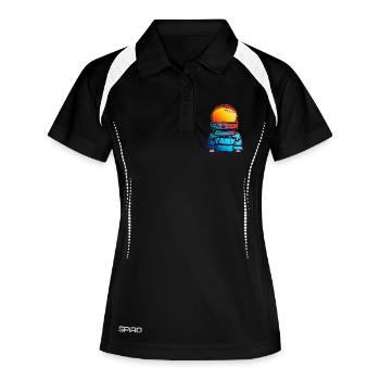 Cadeau de rêve d’astronaute pour enfants - Polo respirant Femme - noir/blanc - Devant