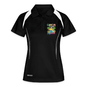 Cancun Cruise Squad - Women's Polo breathable - black/white - Front