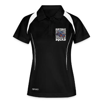 Monster Truck Birthday Squad - Women's Polo breathable - black/white - Front