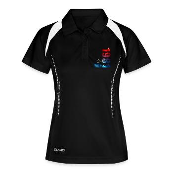 Cadeau du 45e anniversaire Millésime Juin Millésime 1981 - Polo respirant Femme - noir/blanc - Devant