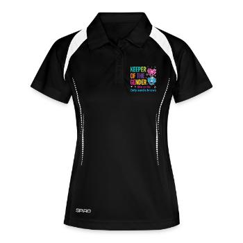 Gender Reveal Keeper Of The Gender Auntie Knows - Women's Polo breathable - black/white - Front