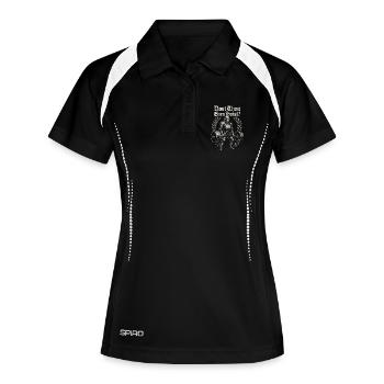Knight's Power Weightlifting - Women's Polo breathable - black/white - Front