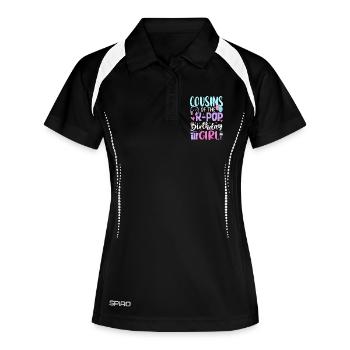 Cousins of The K-Pop Birthday Girl - Women's Polo breathable - black/white - Front