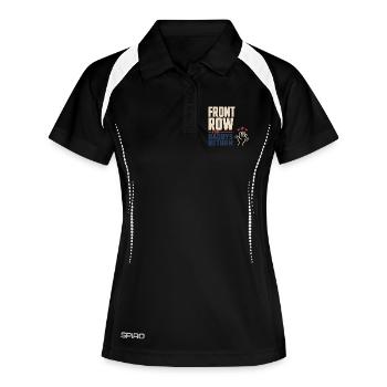 Bienvenue à la maison, Papa Retour militaire - Polo respirant Femme - noir/blanc - Devant