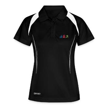 Programmers – Coding Developers & Computer Scientists - Women's Polo breathable - black/white - Front
