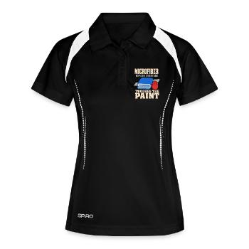 Garage Detailer Car Detailing Car Detailer - Women's Polo breathable - black/white - Front