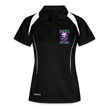 Pastel Goth Soft Goth Gaming Gamer - Polo respirant Femme - noir/blanc - Devant
