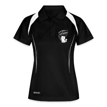 All My Troubles Are Soap Bubbles - Women's Polo breathable - black/white - Front