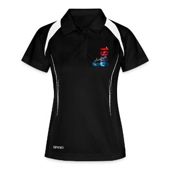 30. Geburtstag Geschenk Original August 1996 - Frauen Polo atmungsaktiv - Schwarz/Weiß - Vorne